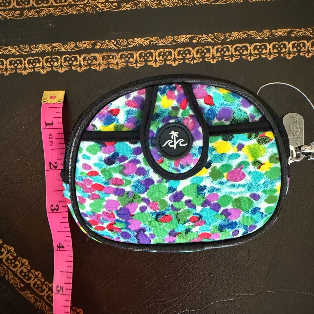 BEACH 🌊 Handbags Neoprene "Scuba" Hand Bag – Vibrant Dot Multi-Color - Picture 4 of 9